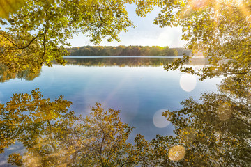 Liepnitzsee bei Wandlitz in herbstlichen Farben