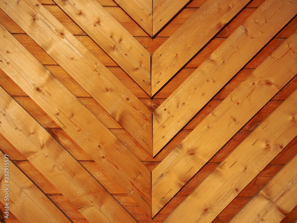 Wall mural triangle new wooden background texture