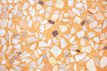 Brown or orange terrazzo seamless  texture background,Natural patterns polished stone floor