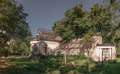 Fototapeta na wymiar Old abandoned sanatorium