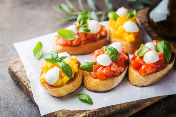 Traditional italian Bruschetta