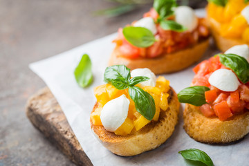Traditional italian Bruschetta