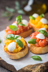 Traditional italian Bruschetta