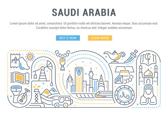 Vector Illustration of Saudi Arabia.