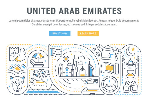 Vector Illustration of United Arab Emirates.