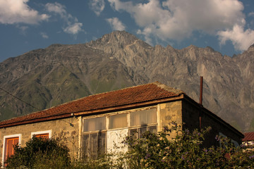 house in the Kazbegi mountains