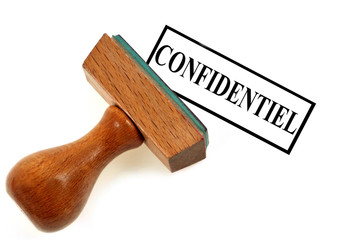 Tampon encreur confidentiel 