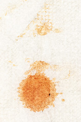blood stain on white background