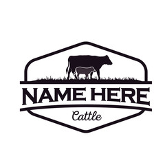 cattle logo template