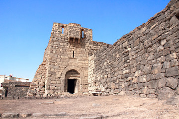 Fototapeta premium Qasr al-Azraq - medieval fort, Jordan
