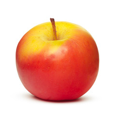 Fresh red apple isolated on white.