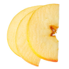 apples on a white background