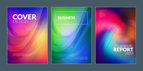 Obraz na płótnie Canvas Business brochure cover design templates. Modern business flyer or poster with abstract colorful background