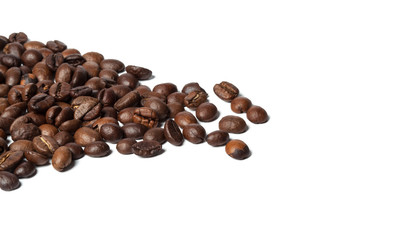 coffee beans isolated on white background