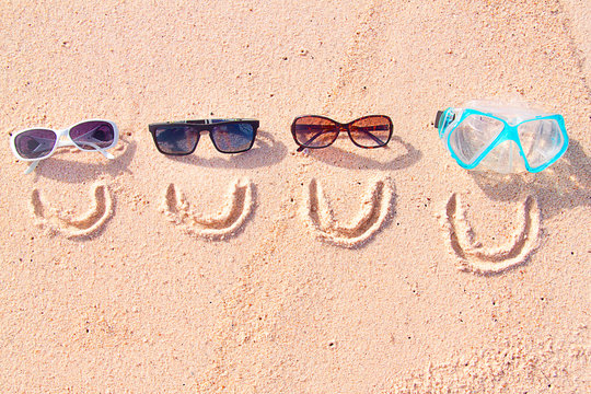 Smiling family on holidays