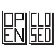 Open and Closed signs