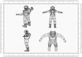 cosmonaut - Architect Blueprint  © Marko