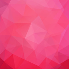 Obraz premium Background made of pink triangles. Square composition with geometric shapes. Eps 10