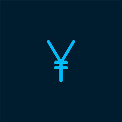 Obraz premium Japanese yen currency money symbol vector