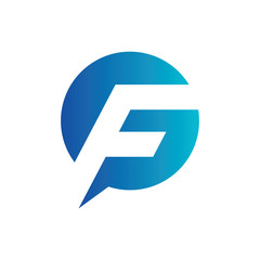 Letter F logo modern