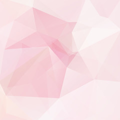 Fototapeta premium Streszczenie tło składające się z pastelowych różowych trójkątów. Geometryczny wzór na prezentacje biznesowe lub szablon ulotki banner internetowej. Ilustracji wektorowych