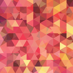 Fototapeta premium Abstract vector background with yellow, orange triangles. Colorful geometric vector illustration. Creative design template.