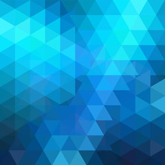 Abstract vector background with triangles. Blue geometric vector illustration. Creative design template.