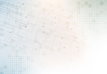 Abstract technology background with small arrows. Futuristic vector illustration.