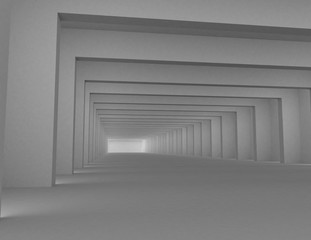 Obraz premium Abstract Architecture Design concept. 3d rendered illustration