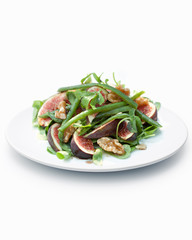Fig and French bean salad