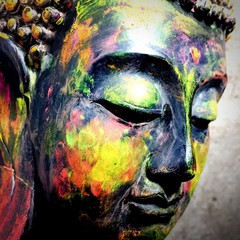 Colorful Buddha - obrazy, fototapety, plakaty