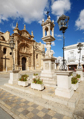 Fototapeta premium square of Puerto Santa Maria,Andalusia,Spain