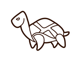 Turtle cartoon graphic vector