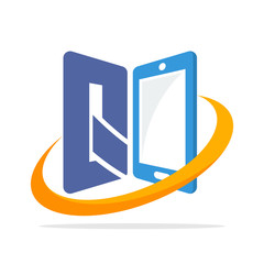 initial logo icon for the smartphone gadget business with the initials of the letter Q