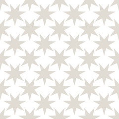 Seamless geometric star vector pattern. Retro design backdrop texture.