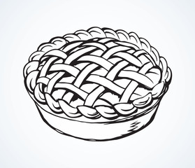 Pie. Vector drawing