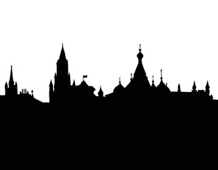 Fototapeta premium Red Square, Moscow. Vector drawing