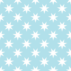 Seamless geometric star vector pattern. Retro design backdrop texture.