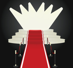 Red carpet. vector illustration