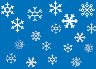 Snowflake Christmas design background vector