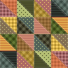 patchwork background with different patterns