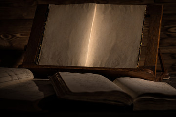 Old open magic book © wip-studio