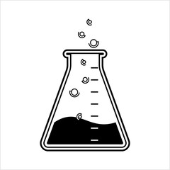 Laboratory Glass Beaker Icon Design