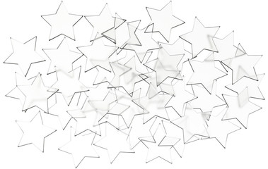The Stars pattern isolated on white background.