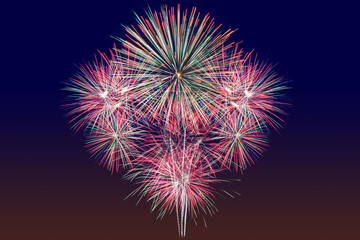 Obraz premium happy new year firework