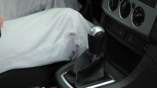 shifting gears in car
