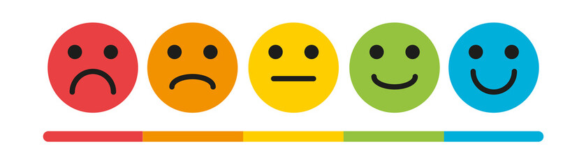 Emoji Colored Flat Icons Vector 