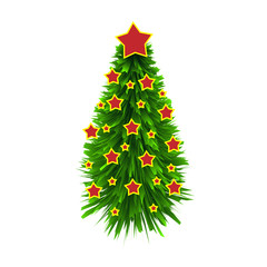 Christmas Tree Greeting Card Background