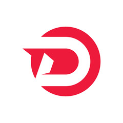 Letter D logo simple