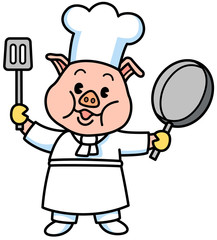 子ブタのコックさん